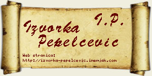 Izvorka Pepelčević vizit kartica